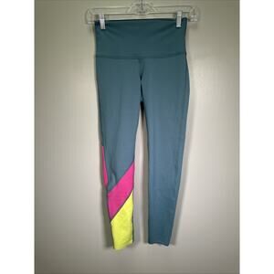 Cotopaxi Mariposa Leggings Women's XS In Submarine Blue‎ Pink Yellow